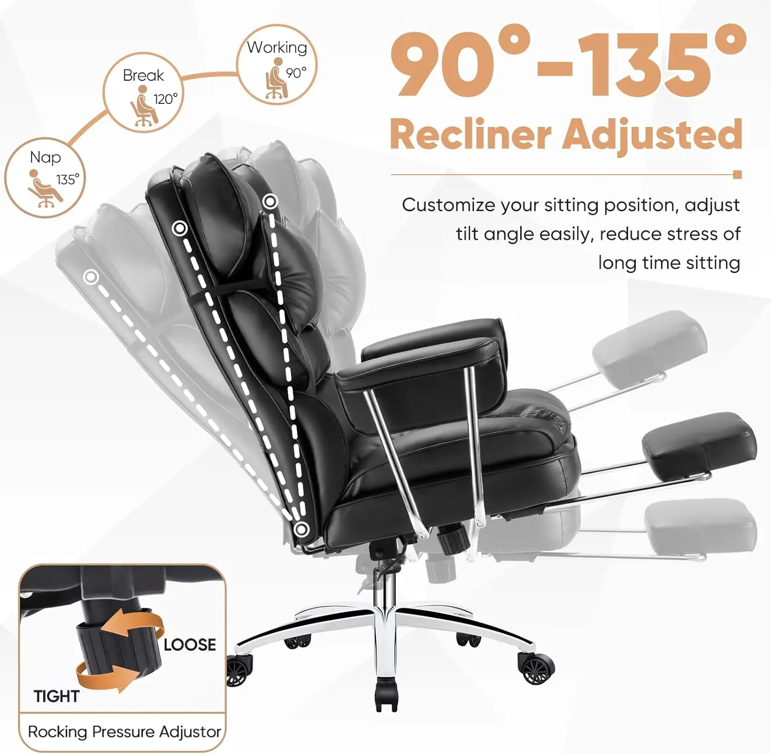 Office Furniture Com - Executive Home Office Desk Chair -