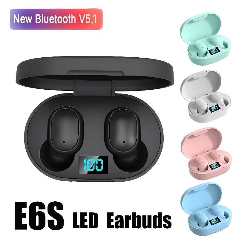 Telephone Headset Office - E6S TWS Wireless Headphones Sports Waterproof