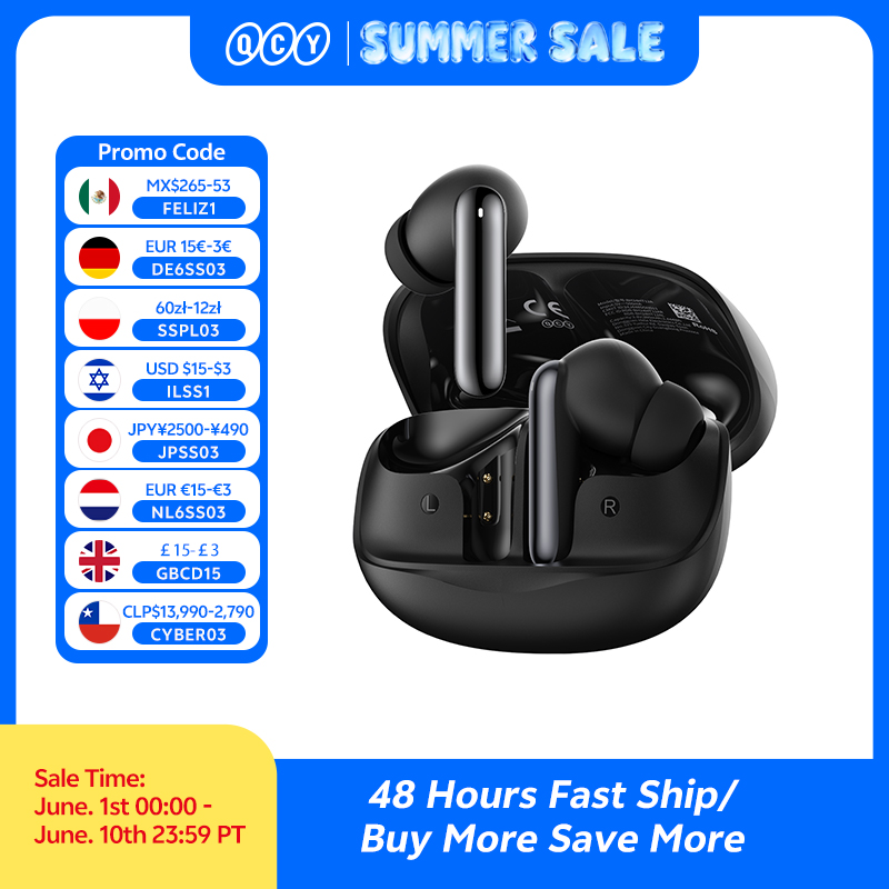 Telephone Headset Office - QCY Melobuds N50 ANC Bluetooth 5.4