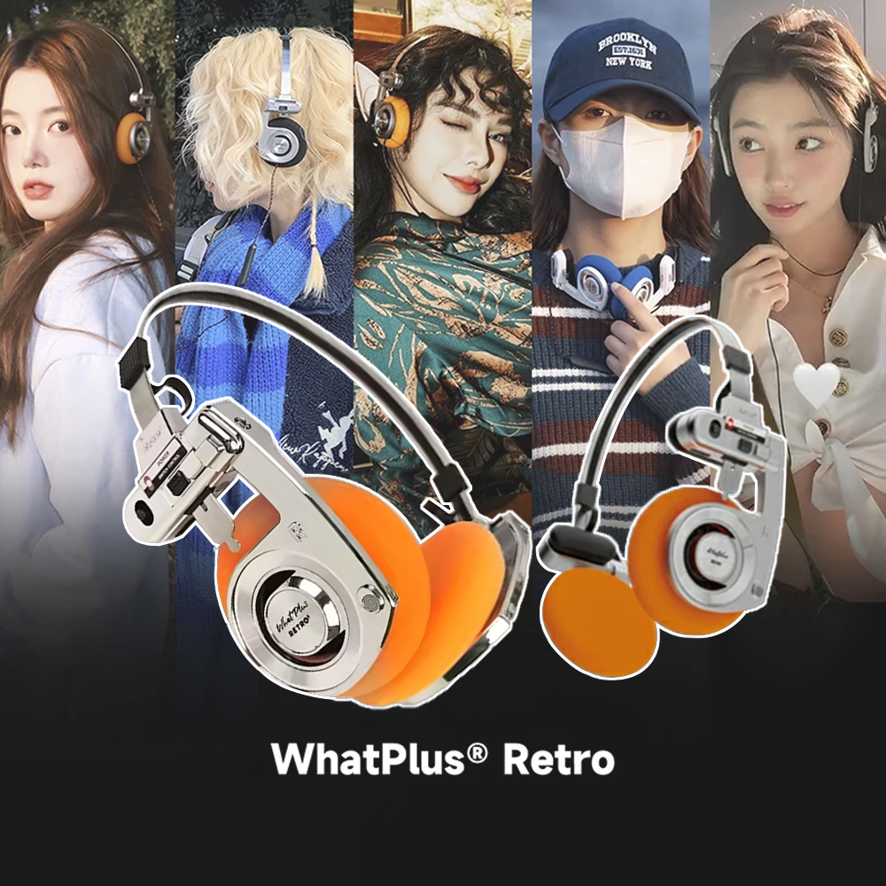Telephone Headset Office - 2026 WhatPlus RETRO R3 Bluetooth Earphones