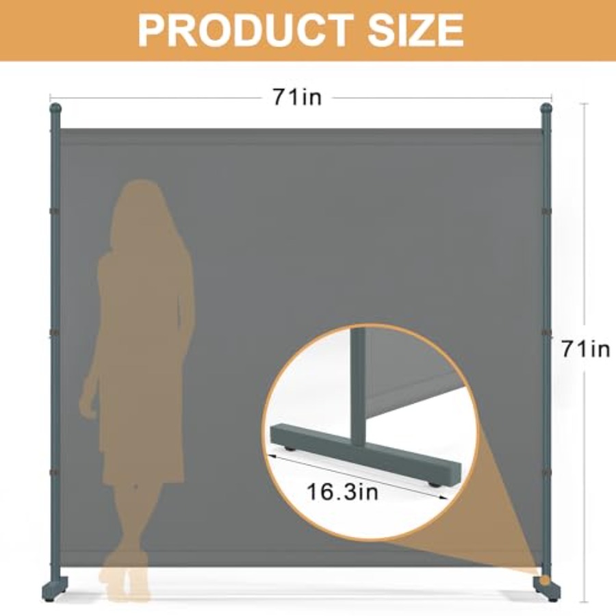 6Feet Extra Thick Single Panel - Partition Screen Divider avaliação e preço