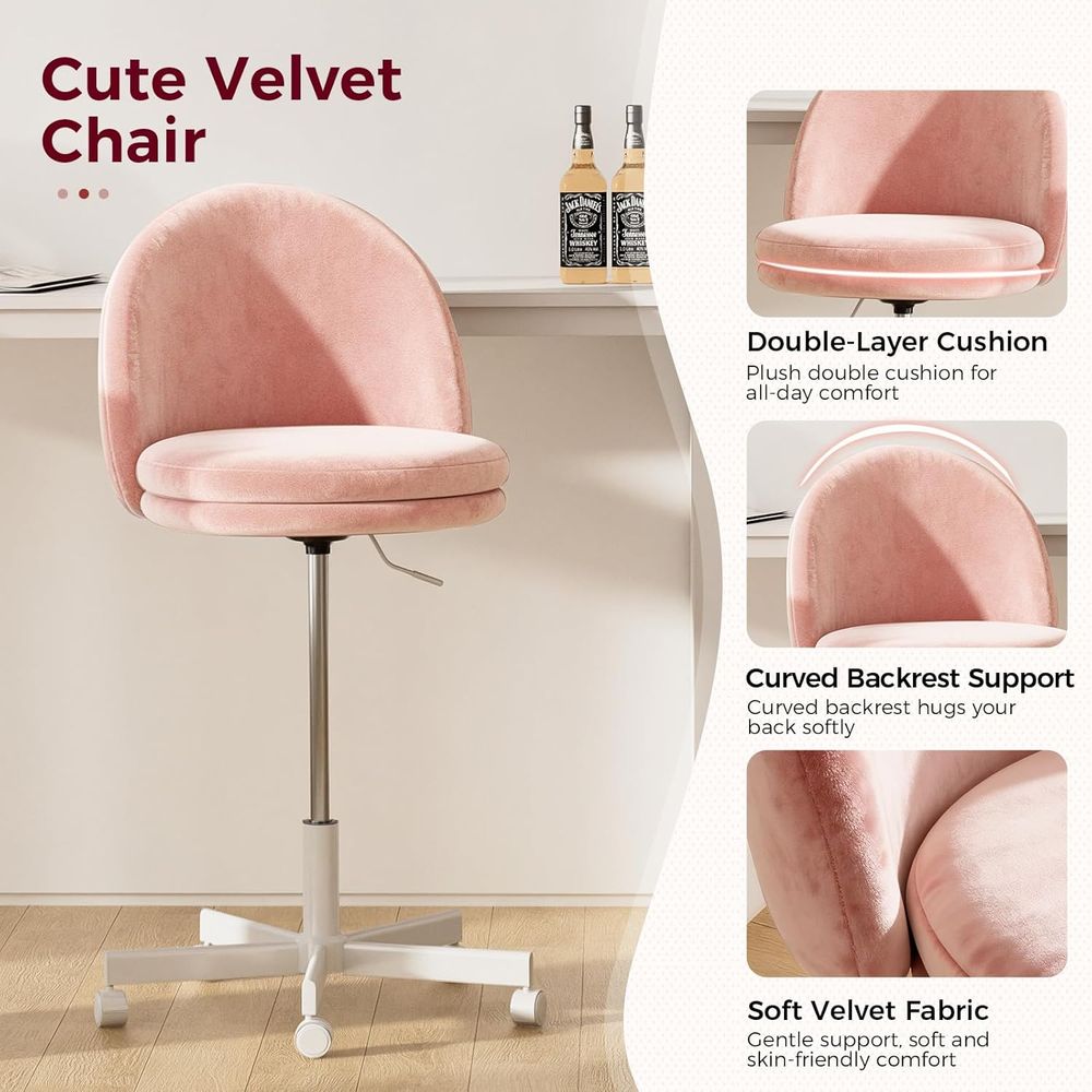 Velvet Tall Oice Chair with Wh - Office Furniture Com avaliação e preço