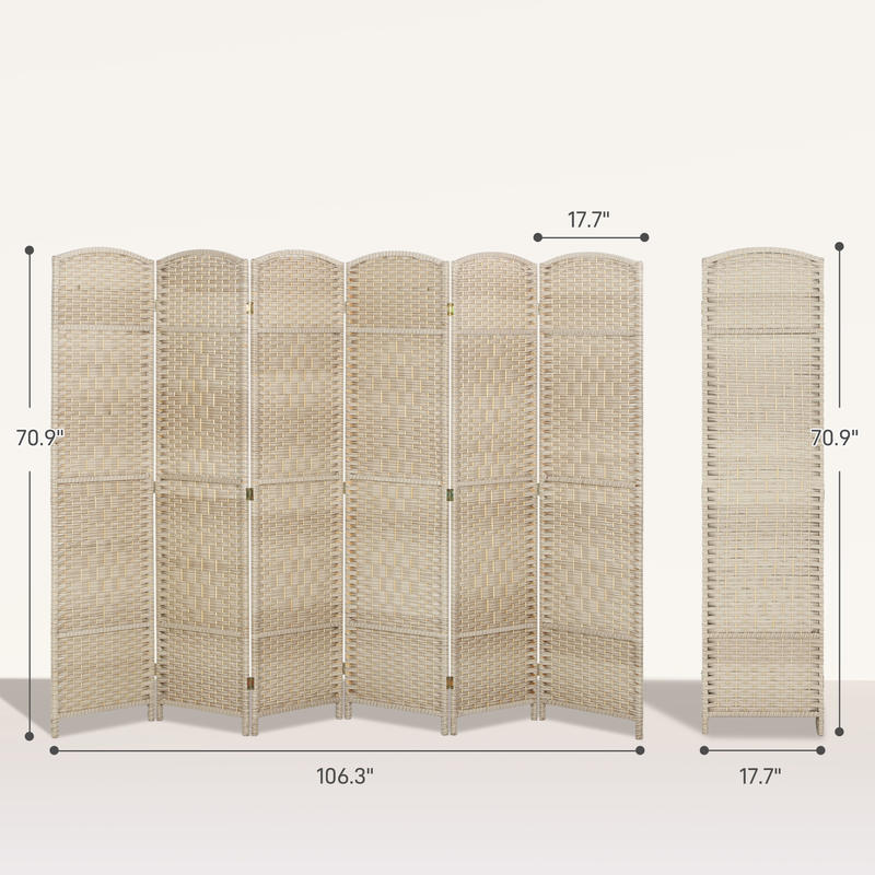 HOMCOM Folding Room Divider Sc - Partition Screen Divider avaliação e preço