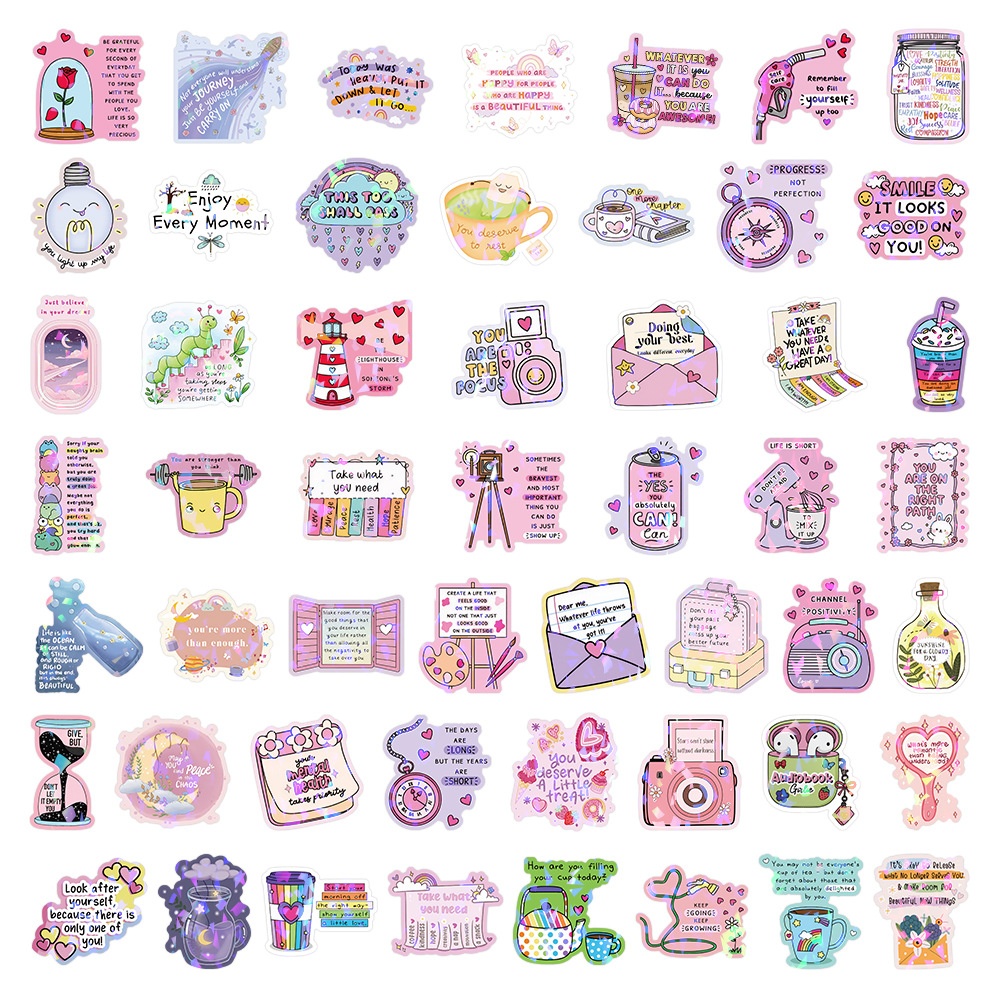 50/100Pcs Inspirational Text A - Telephone Headset Office avaliação e preço