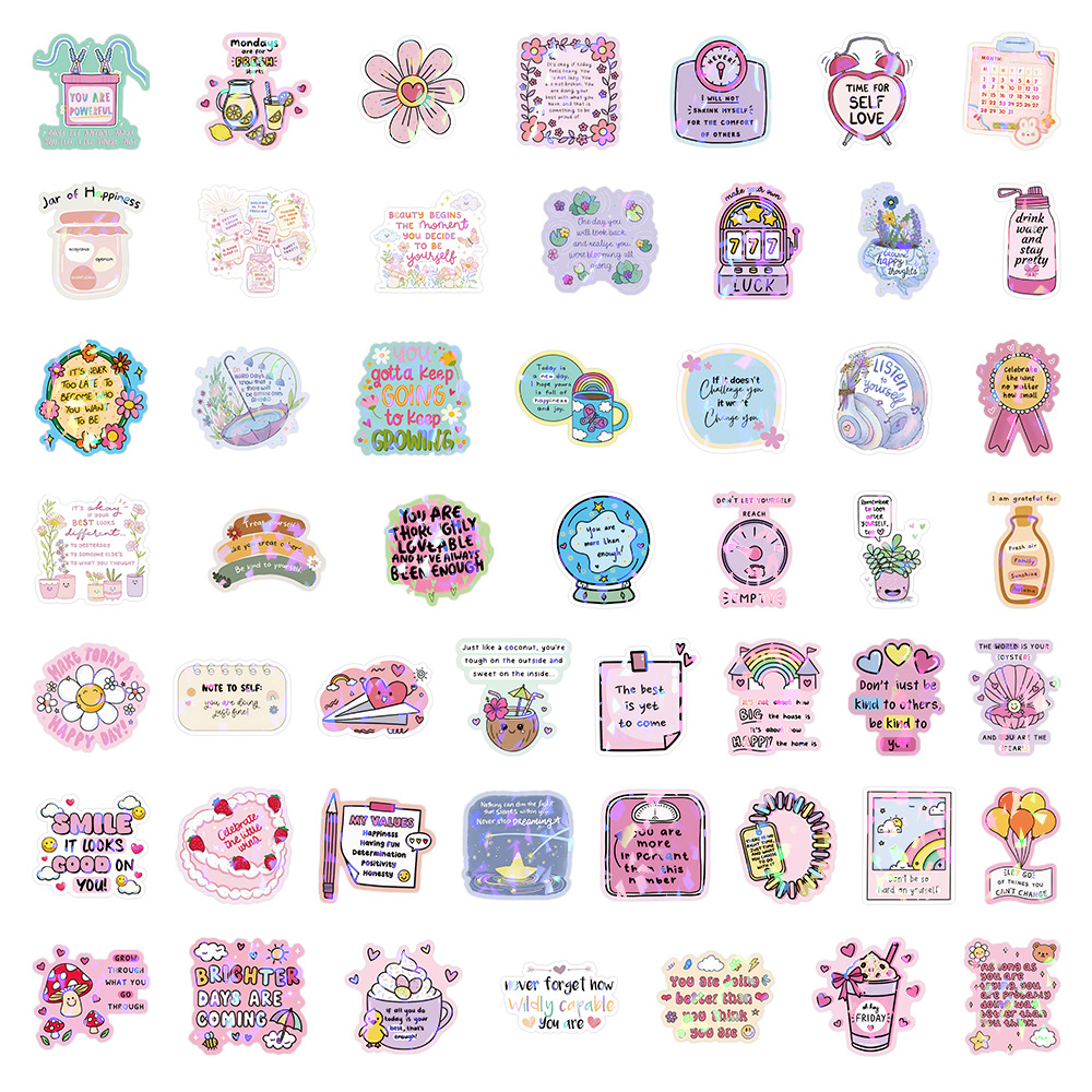 50/100Pcs Inspirational Text A - Telephone Headset Office avaliação e preço