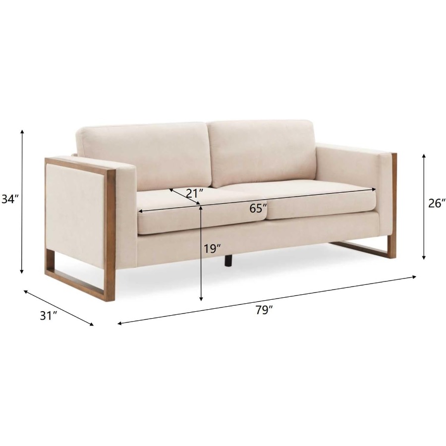 79 Oversized 3-Seater Sofa wit - Office Furniture Com avaliação e preço