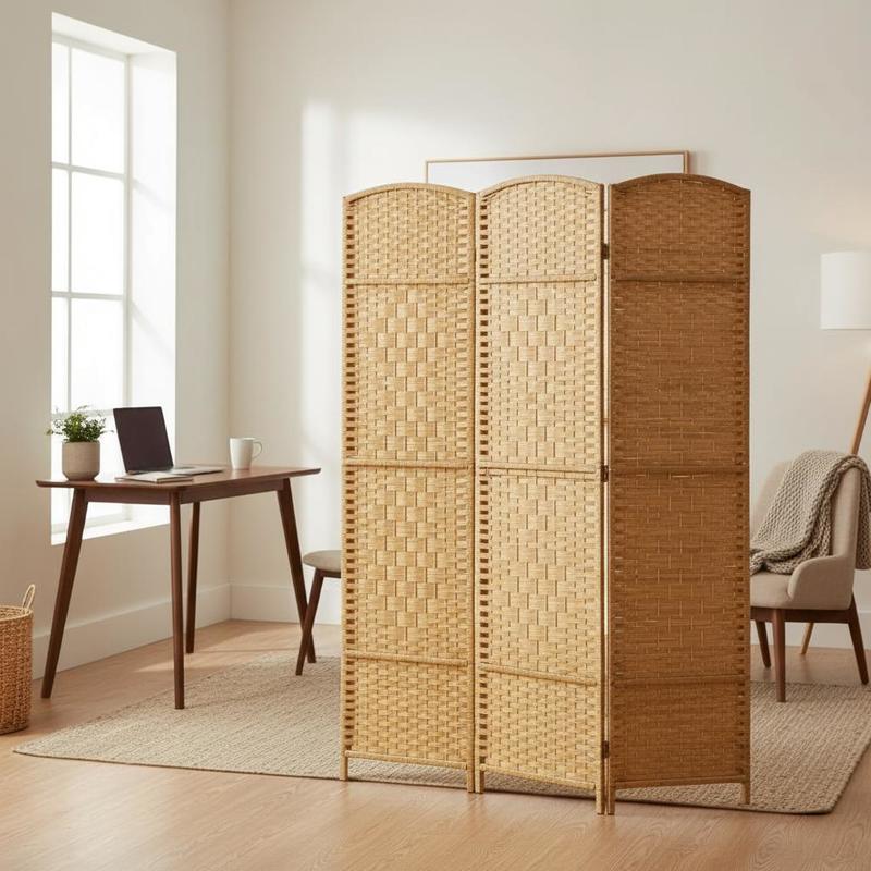 Folding Room Divider Screen 4  - Partition Screen Divider avaliação e preço