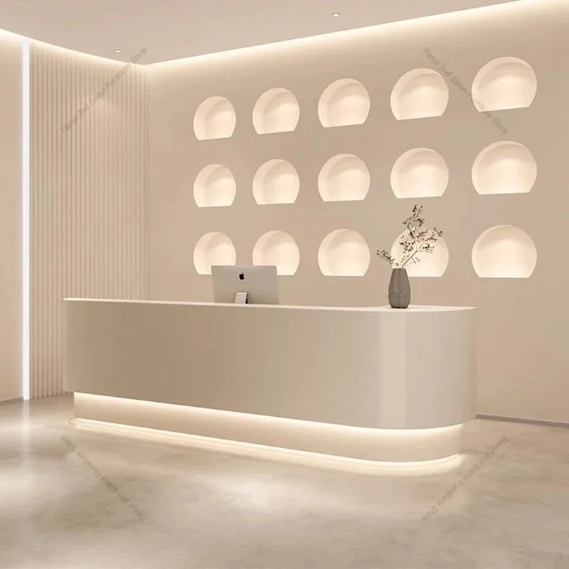 Cream Style Nordic Reception D - Office Furniture Center avaliação e preço