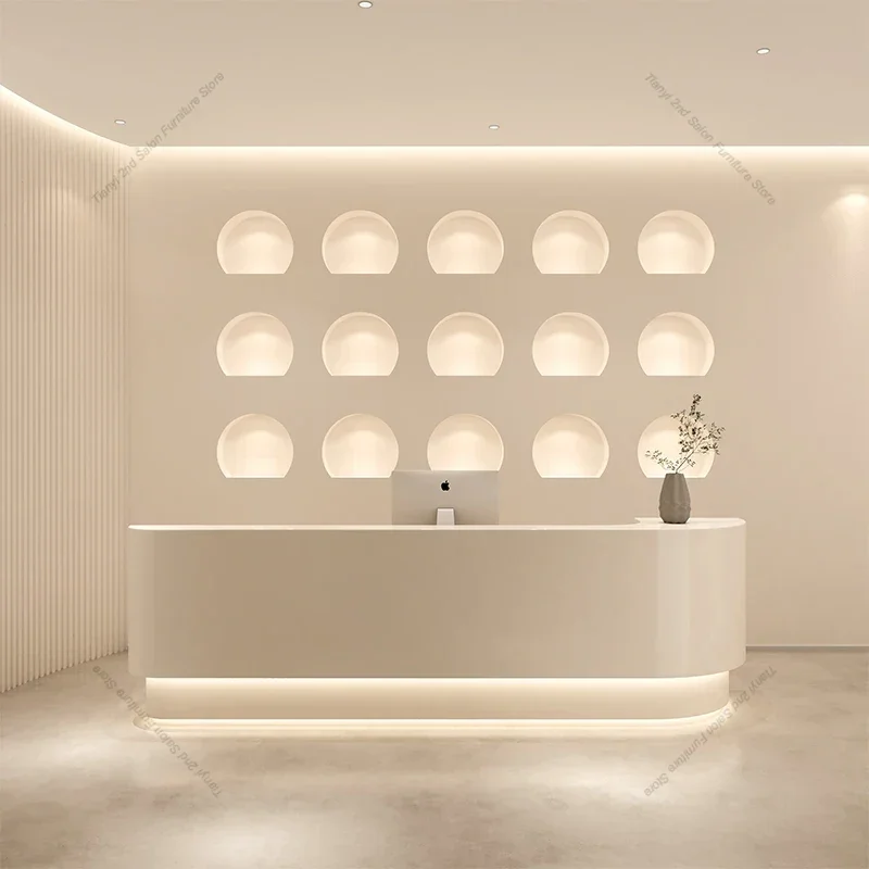 Cream Style Nordic Reception D - Office Furniture Center avaliação e preço