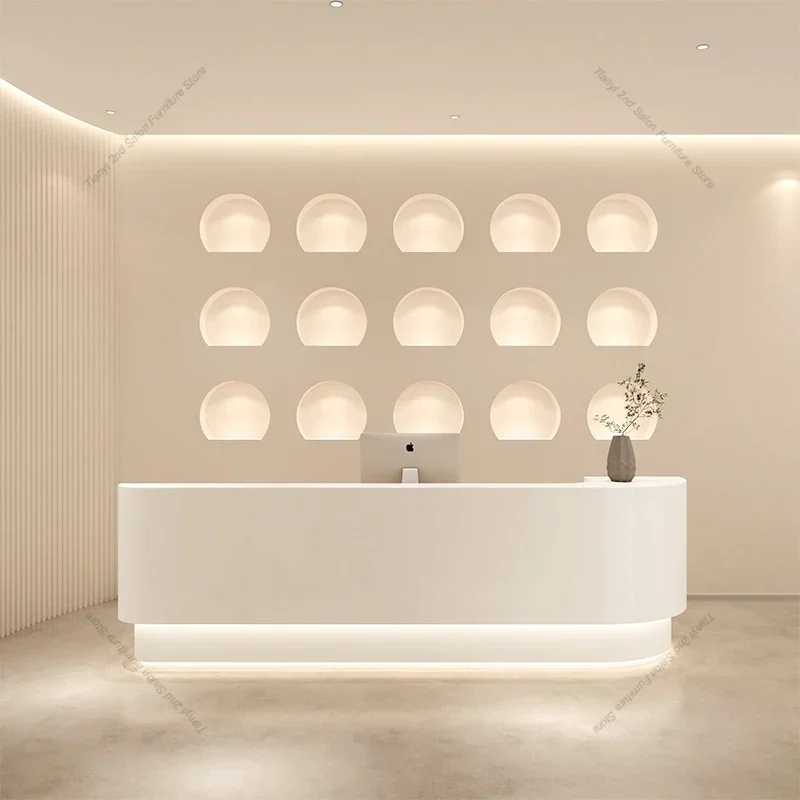 Cream Style Nordic Reception D - Office Furniture Center avaliação e preço