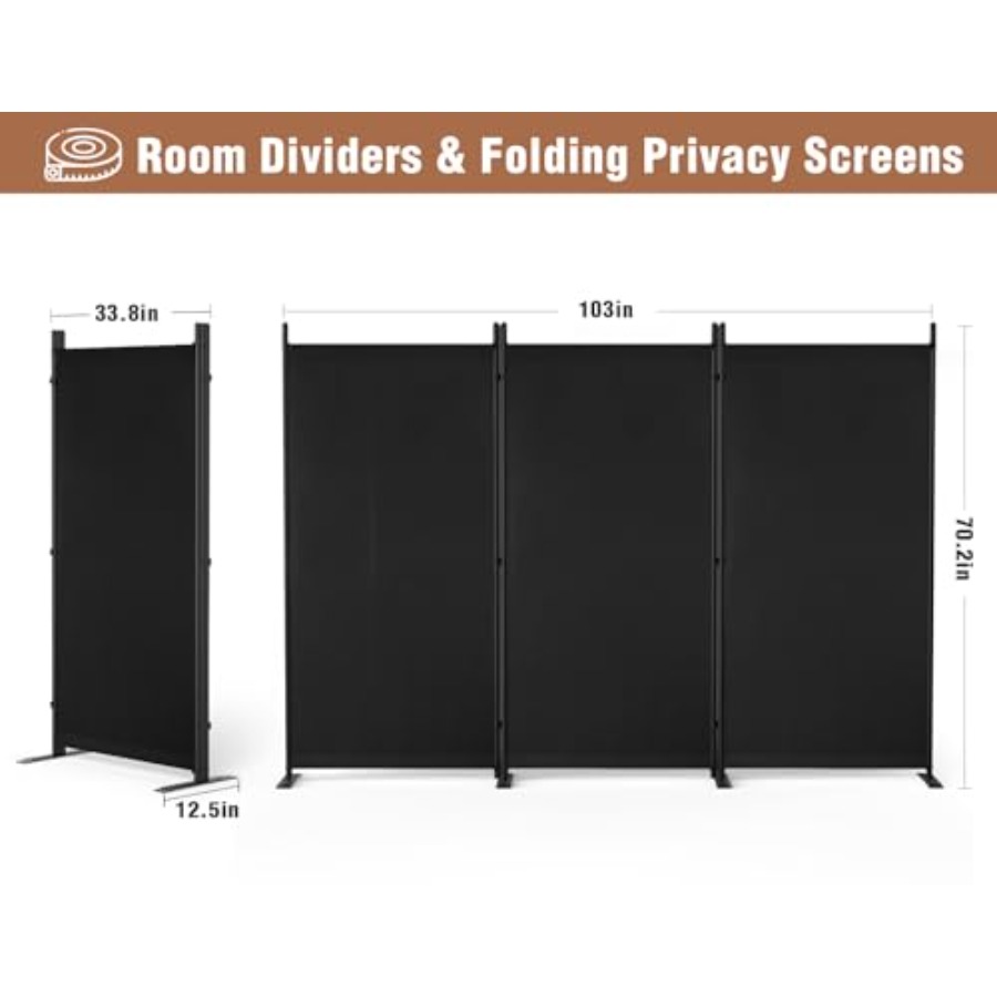 Room Divider 6Feet Folding Pri - Partition Screen Divider avaliação e preço