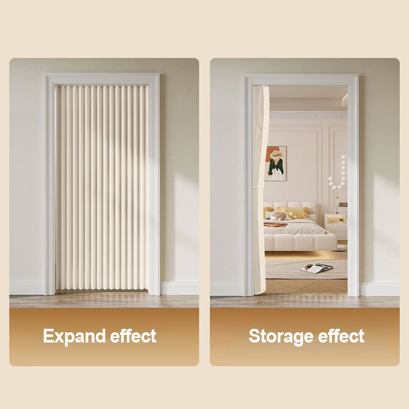 Folding Accordion Door Curtain - Partition Screen Divider avaliação e preço