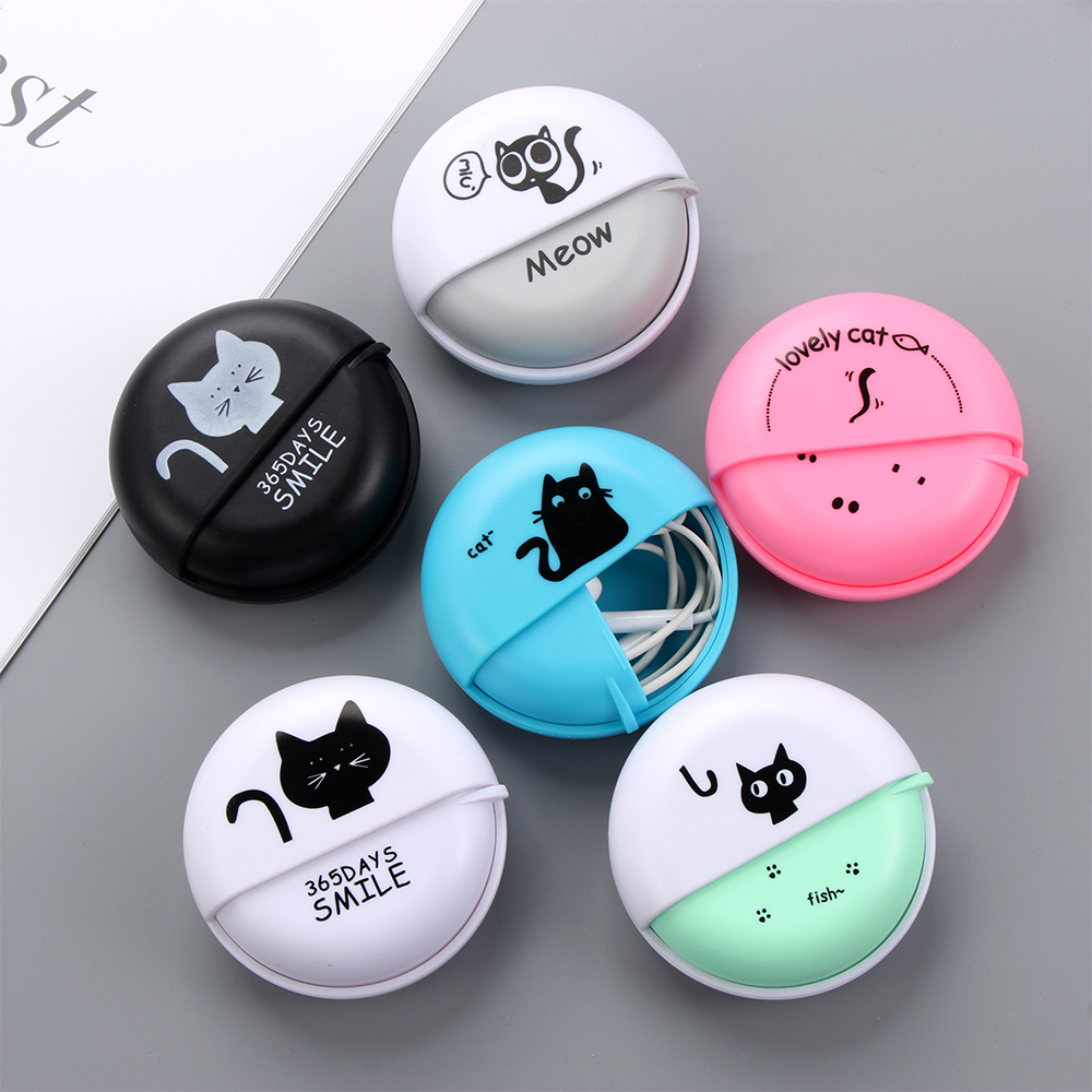 1pcs Headphone Cable Box Round - Telephone Headset Office avaliação e preço