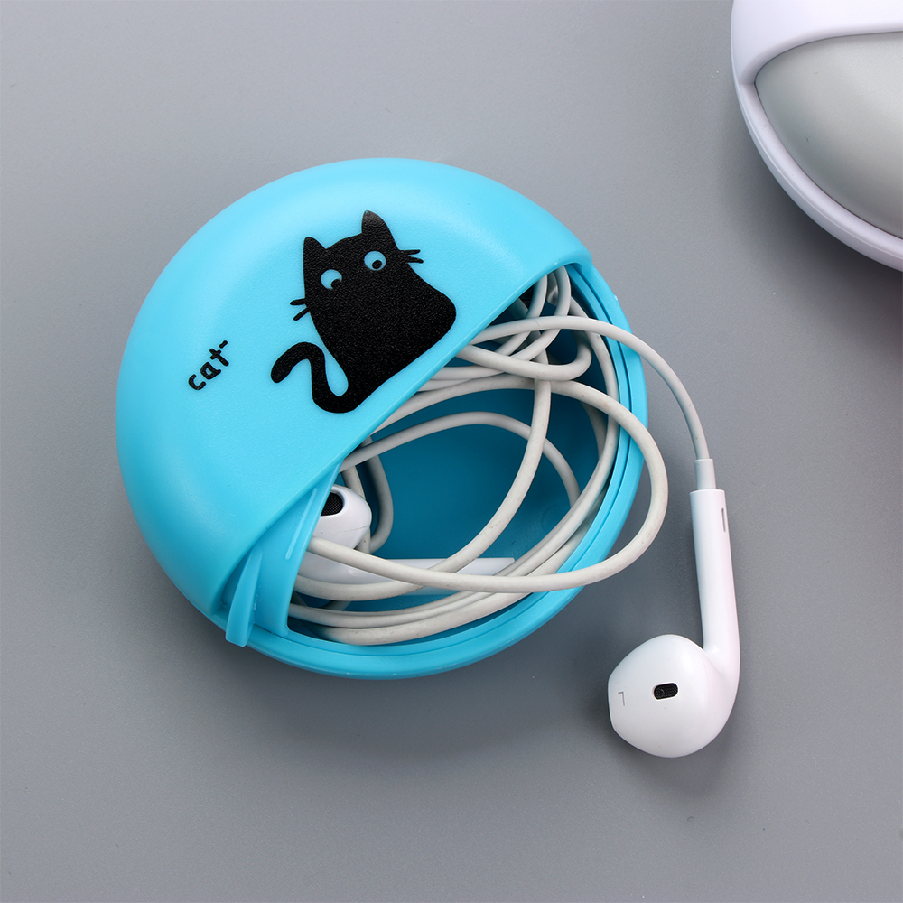 1pcs Headphone Cable Box Round - Telephone Headset Office avaliação e preço