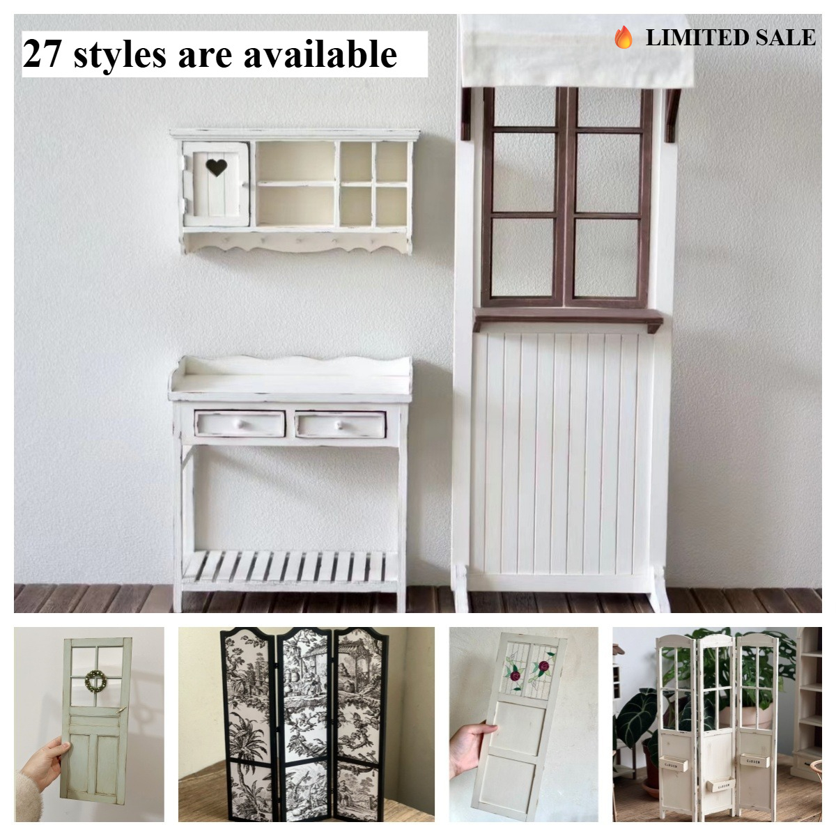 Rustic Miniature Room Divider  - Partition Screen Divider avaliação e preço