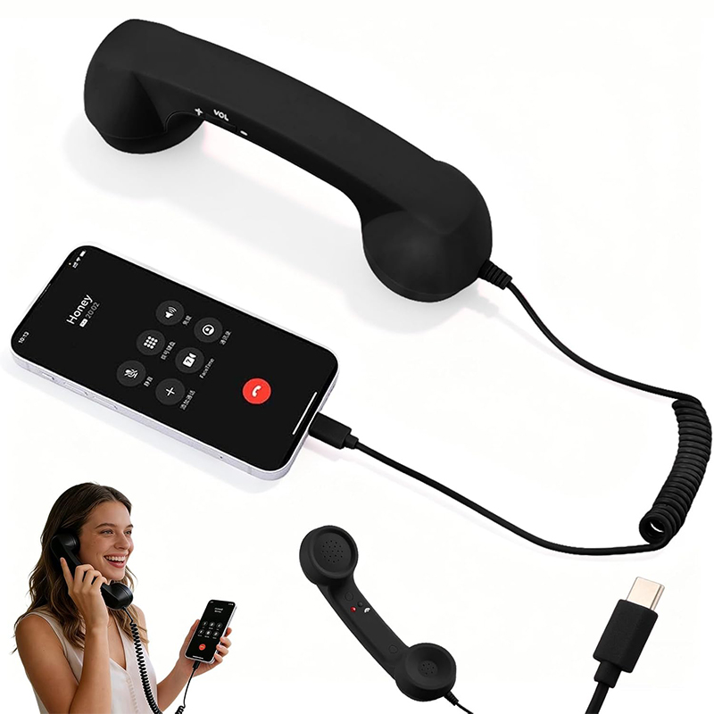 2026 New Retro Style Type-C Ph - Telephone Headset Office avaliação e preço