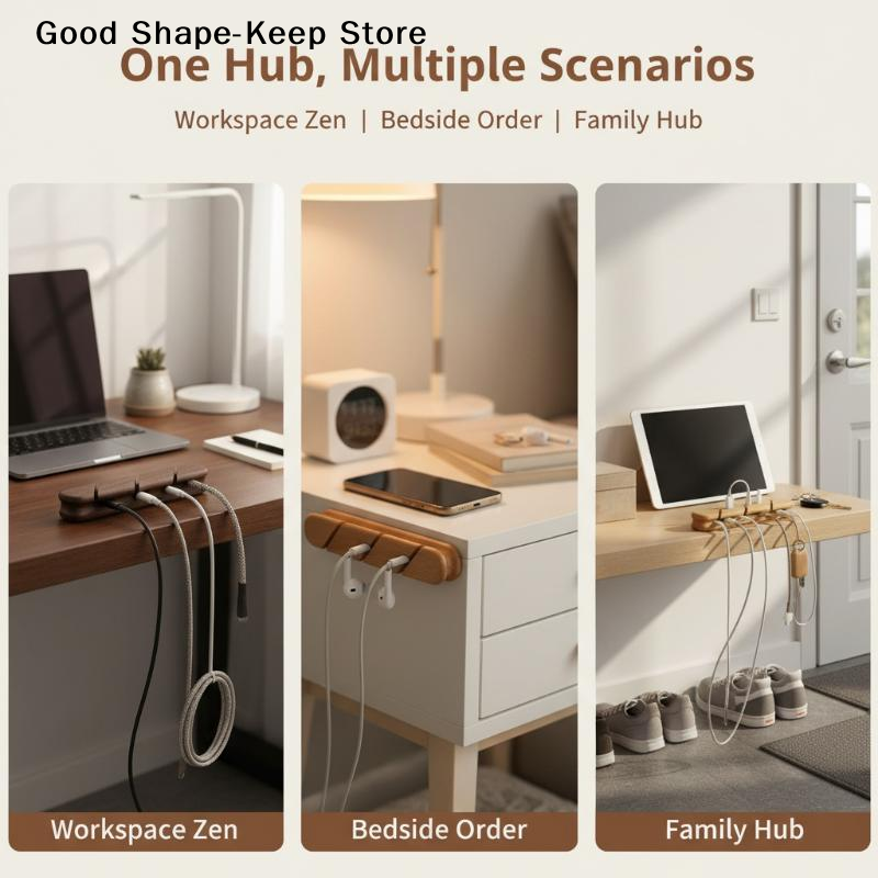 dailySolid Wood Cable Organize - Telephone Headset Office avaliação e preço